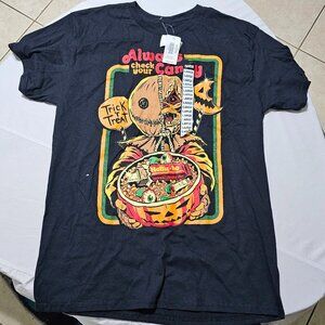 Trick r Treat Always Check your Candy T Shirt in Black --- Large